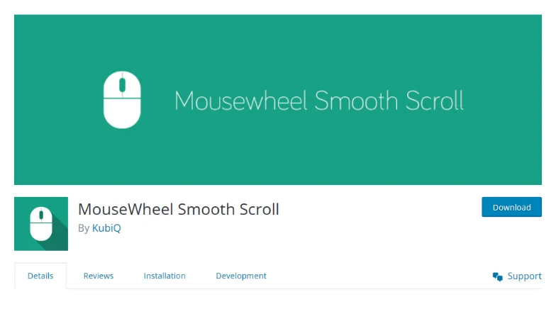 Plugin Mousewheel Smooth Scroll